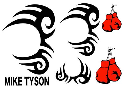 Mike Tyson Face Tattoos A5 I Temporary Tattoos - Like ink