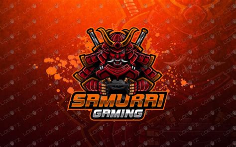 Gamer Samurai Mascot Logo Gamer Samurai eSports Logo Gaming Logo - Lobotz