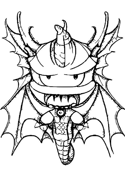 Chibi Dragons Coloring Book · Creative Fabrica