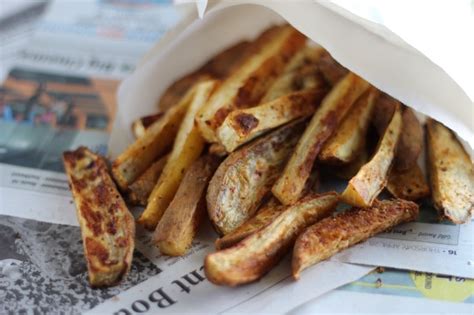 White Sweet Potato Oven Fries - Fed and Fulfilled