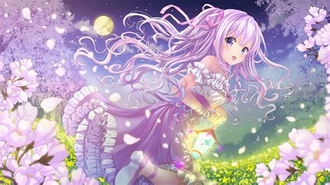 Purple Anime Girl Wallpapers - Wallpaper Cave