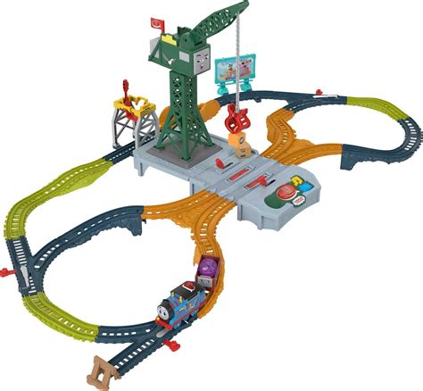 Buy Thomas & Friends Motorized Train Set, Talking Cranky Delivery Set ...