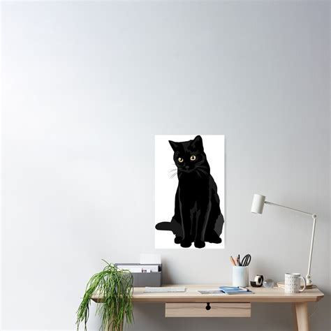 "Black Cat" Poster for Sale by bluhak | Redbubble