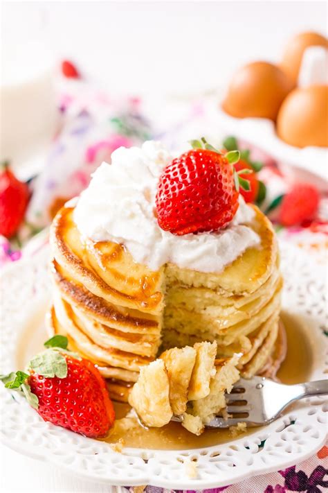 Cream Cheese Pancakes Recipe | Sugar & Soul Co