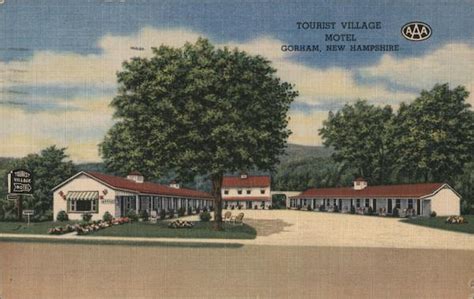 Tourist Village Motel Gorham, NH Postcard