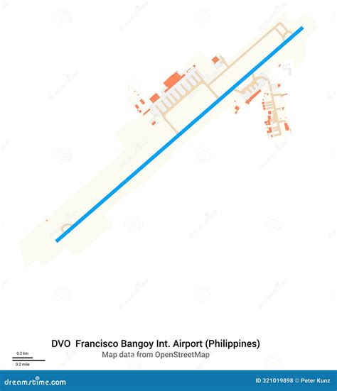 Map of Francisco Bangoy International Airport. IATA-code DVO Stock ...