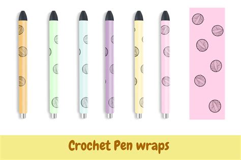 6 Pen Wraps Crochet Hobby PNG Graphic by BeautifulHandmadeArt ...