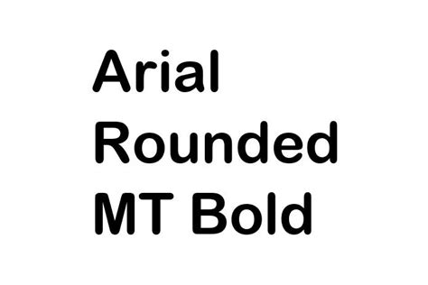 Arial Rounded MT Bold Font - Free Font Download