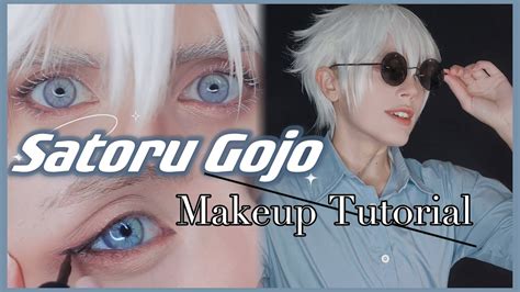 Satoru Gojo Cosplay Makeup Tutorial ⭒ Jujutsu Kaisen Transformation ...