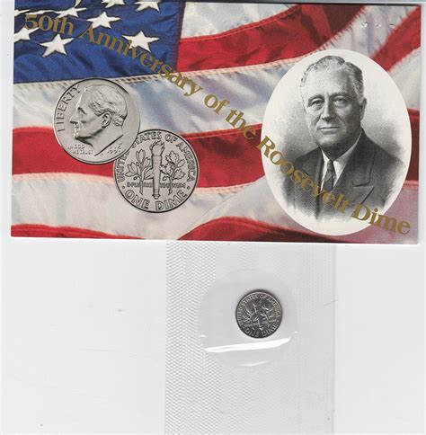 1996 W Roosevelt Dime 50th Anniversary of the Roosevelt Dime-SEALED IN ...