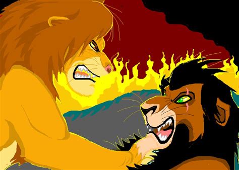 Simba vs Scar by MelHellMoon on DeviantArt