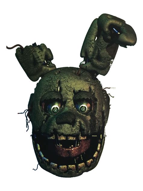 Springtrap Head Transparent by greywolfgamer on DeviantArt