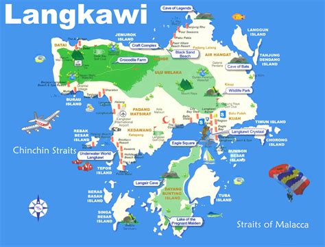 Langkawi tourist map