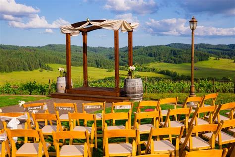 Oregon Winery Wedding Venue Stock Photo - Image of agricultural ...