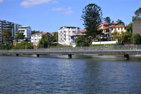 Brisbane Riverwalk Dans Brisban Queensland Australie Image stock ...