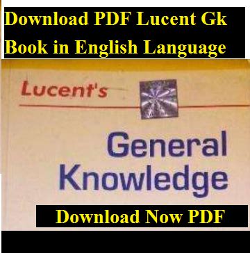 Download PDF Lucent Gk Book in English Language