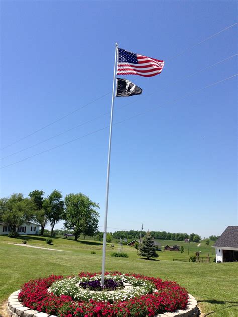 Our Flag Pole Yard Flags Garden Poles Flag Pole Landscaping With The ...