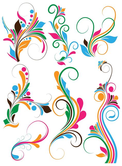 flower swirl vector png