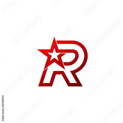 Letter R logo,Red star sign Branding Identity Corporate unusual logo ...