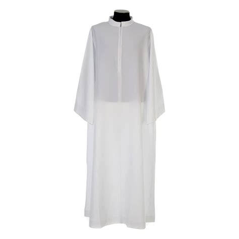 Liturgical alb, flared with collar 100% polyester | online sales on ...