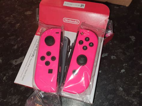 RARE bright pink Nintendo switch joy cons joycon joy-con | in Balerno ...