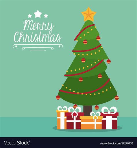 Merry christmas cute card Royalty Free Vector Image