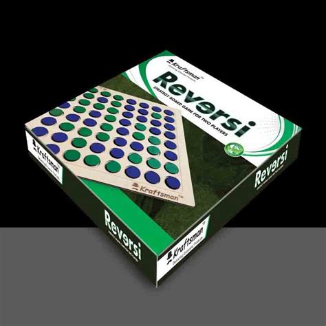 Kraftsman Wooden Reversi Board Game for Kids