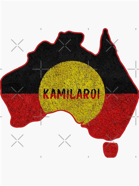 "Aboriginal Map Kamilaroi" Sticker for Sale by GuessDesigns | Redbubble