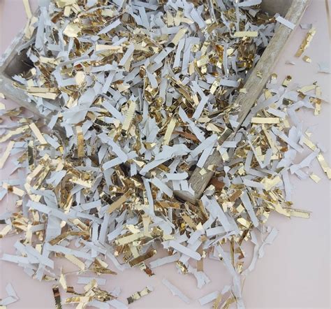 Gold Foil Bulk Shredded Paper Confetti 1/2lb or 1 lb Bag | Etsy