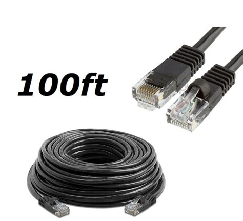 100 FT Cat5 RJ45 Ethernet LAN Network Cable for PC Xbox PS Internet ...