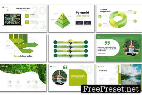 Green Health - PowerPoint Presentation Template 8BAAXRD