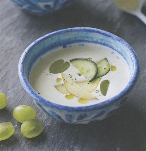 Ajo Blanco Soup from Leon Happy Soup - Cooking by the Book