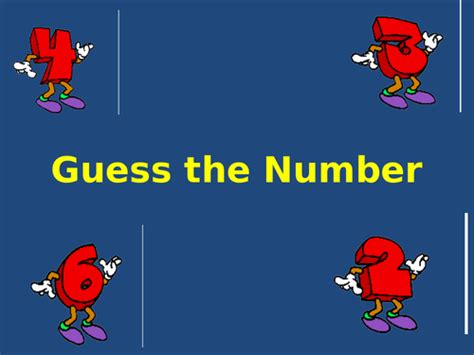 Guess the number | Teaching Resources