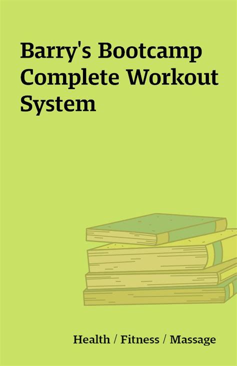 Barry’s Bootcamp Complete Workout System – Shareknowledge Central