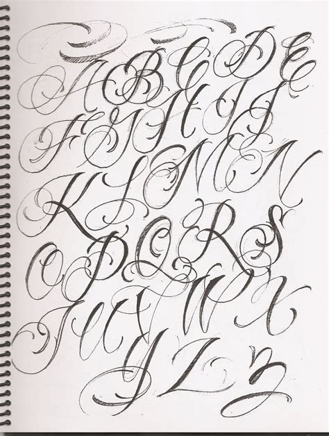 Cursive letters fonts tattoos - kittydolf