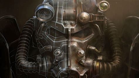 Fallout 4 T60 Power Armor Helmet HD wallpaper | Pxfuel