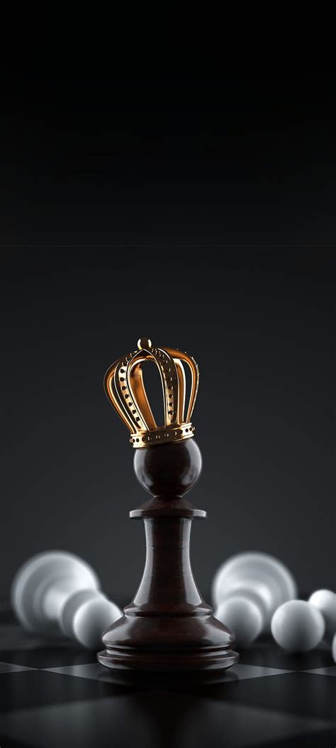 Black chess king, finial, glass, crown HD phone wallpaper | Pxfuel