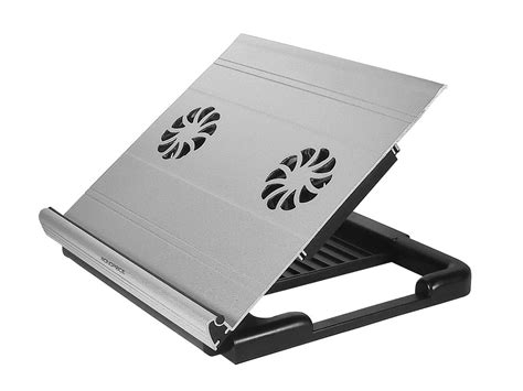 Monoprice Adjustable Aluminum Laptop Riser Cooling Stand with Built-In ...