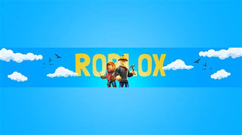 Roblox Gameplay YouTube Banner Template - Tubeskills