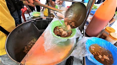 Filipino Street Food | Beef Pares Mami - Beef Stew and Rice and Noodles ...