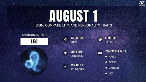 August 1 Zodiac Sign Personality