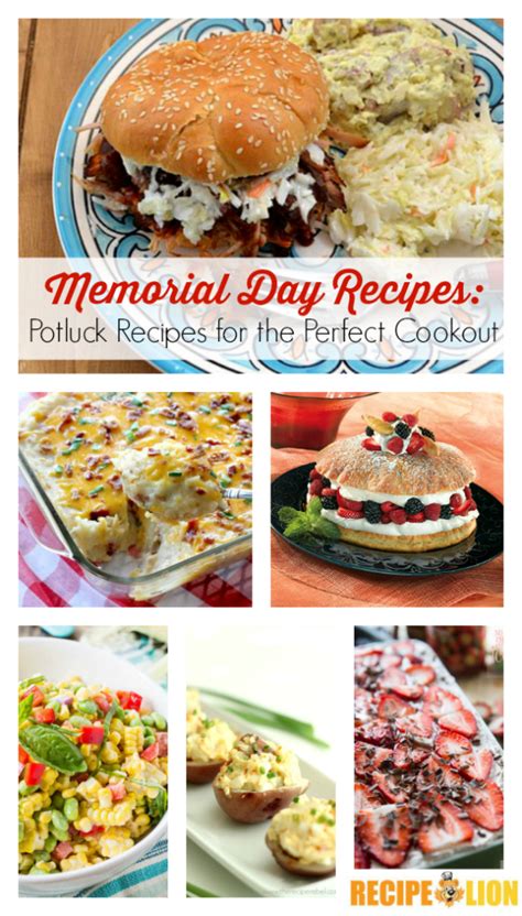 Memorial Day Recipes: Potluck Recipes for the Perfect Cookout ...