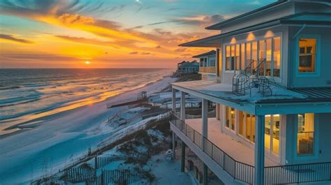 Premium Photo | Panoramic Ocean View from Coastal Beach House Balcony