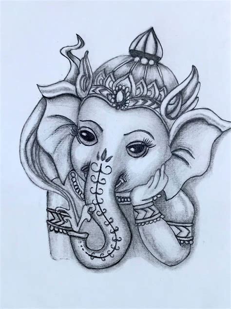 How to draw lord ganesha Pencil sketch Art Video | Pencil drawing ...