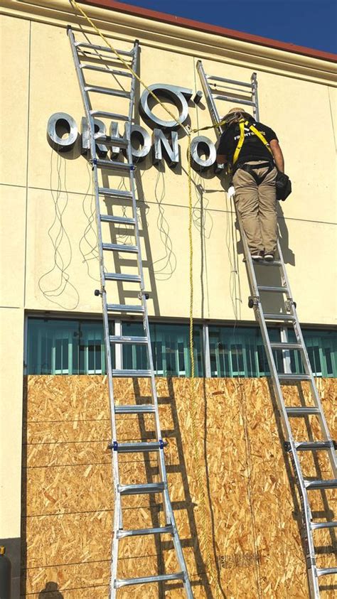 Outdoor illuminated sign installation process | Front Signs