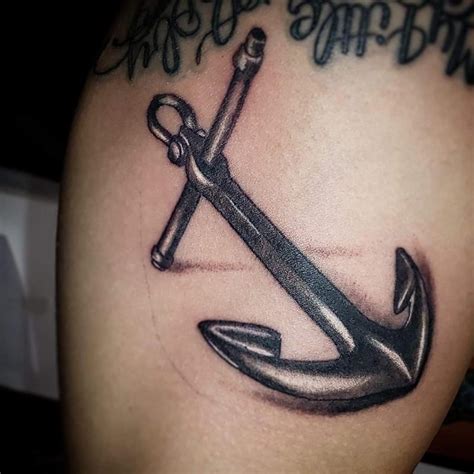 Realistic anchor tattoo by Blake Ohrt (MADISON): TattooNOW