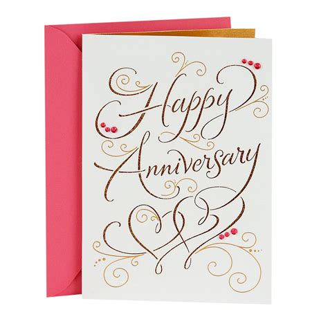 Buy Hallmark Signature Anniversary Card for Couple (Happy Anniversary ...