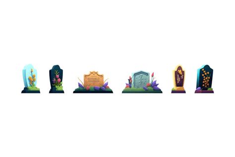 Grave vector illustration. Cemetery graveyard (2631078)