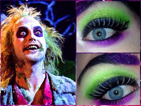 Beetlejuice Inspired Makeup Look - YouTube