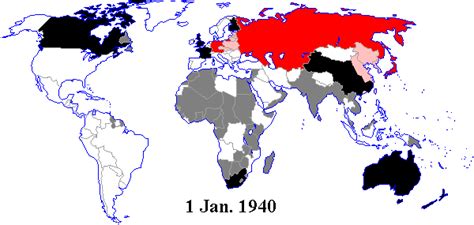 Map - Alliances of World War II